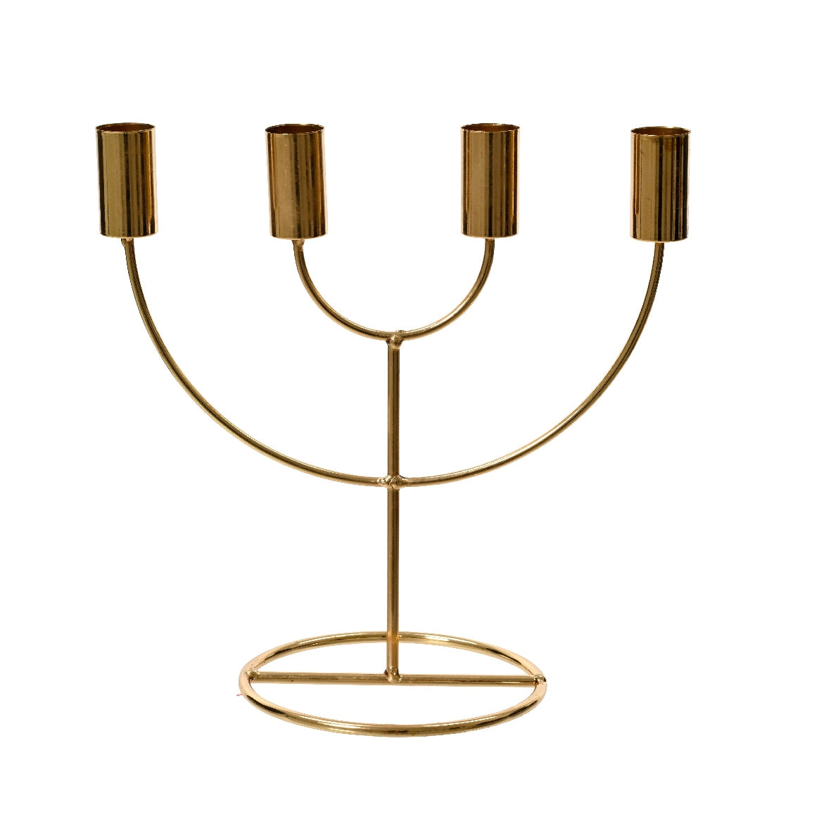 Candelabro 4 posti oro 12x23x21 cm