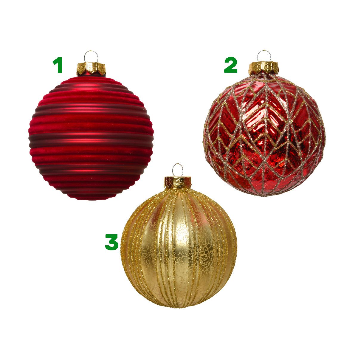 Palla di vetro anticata 6