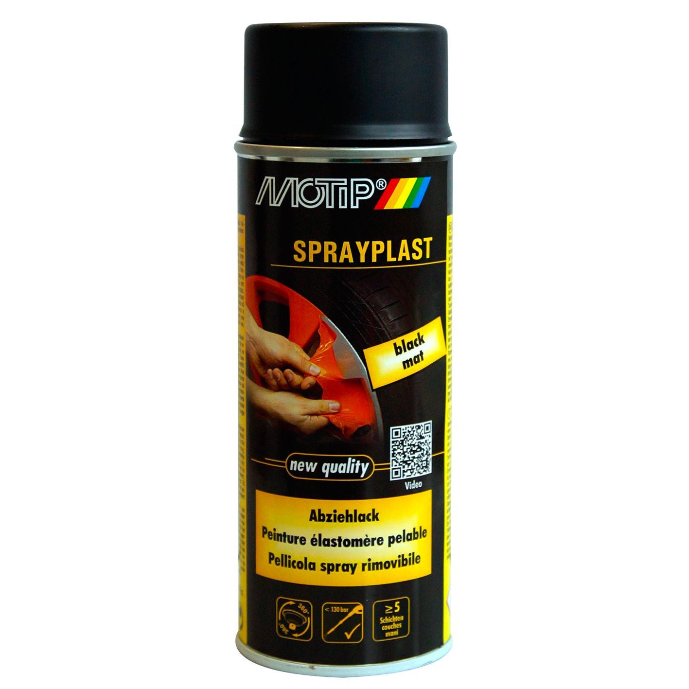 Spray plast vernice nero lucido pelabile 400 ml