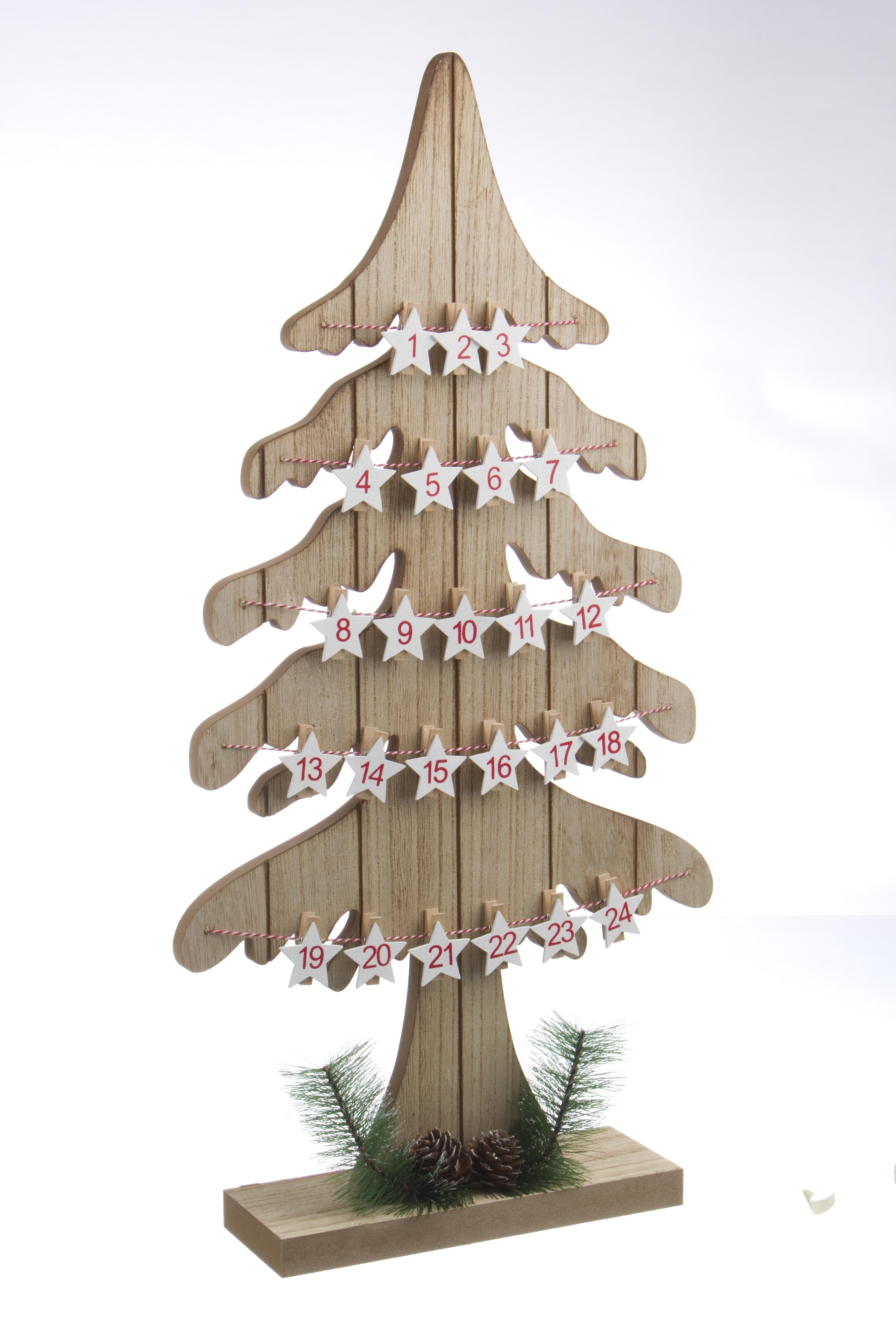 Calendario avvento taly pino in legno 3