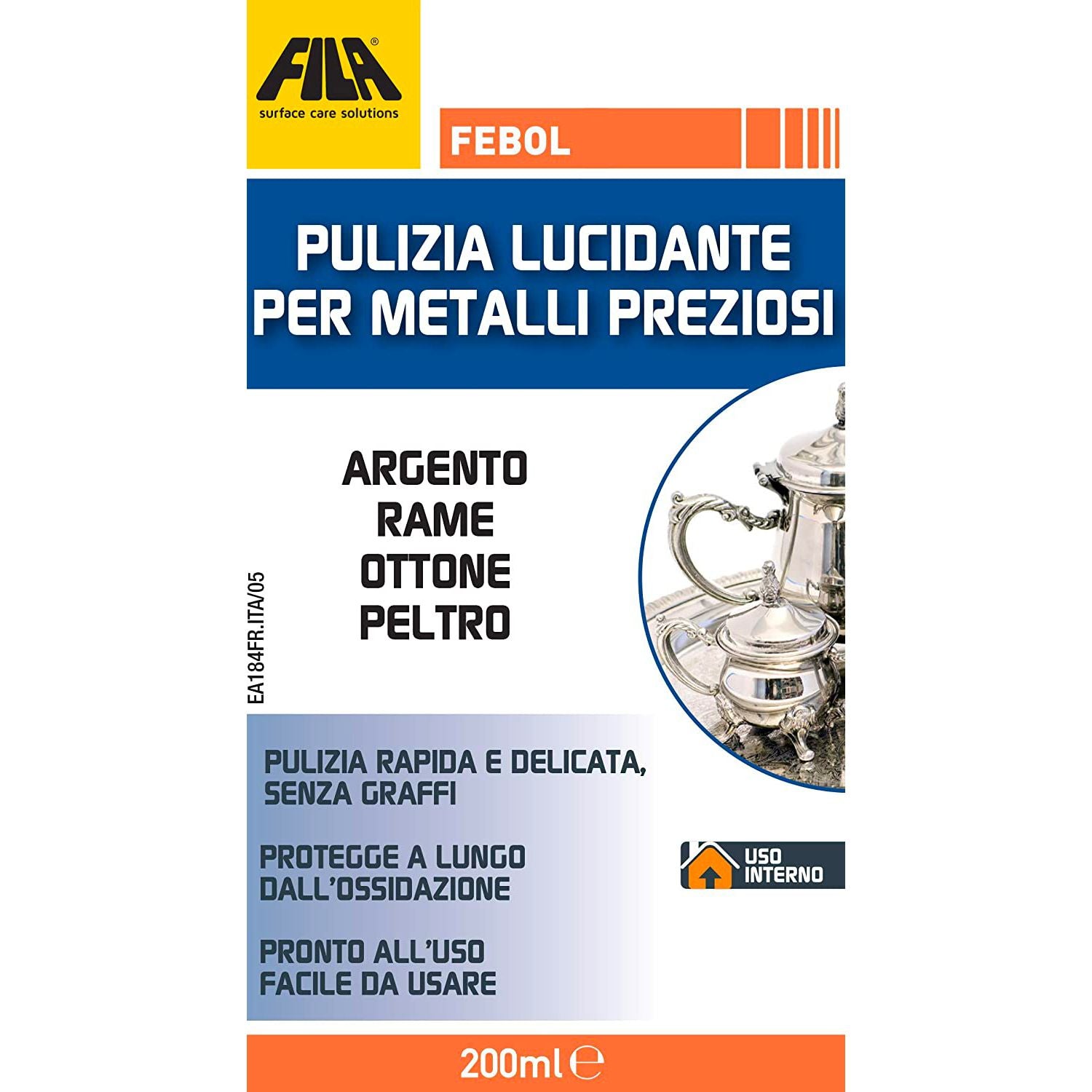 Lucidante per argenteria Febol FILA 200ml 4