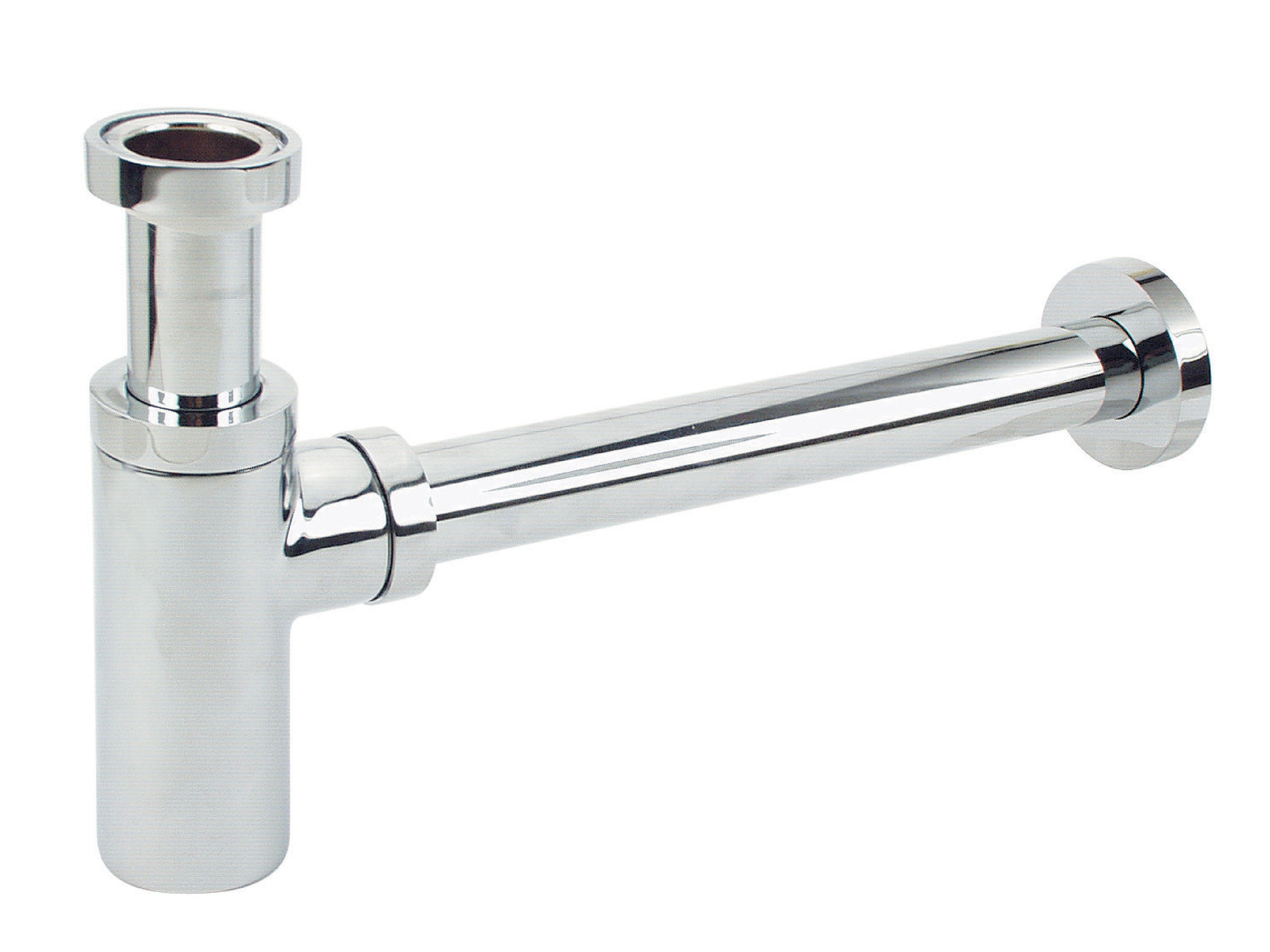 SIFONE ARREDO CILINDRICO CROMATO