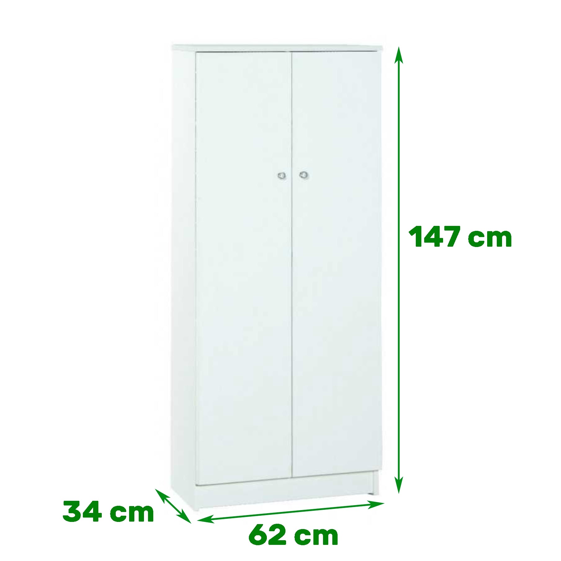 Scarpiera 2 ante kit 62X34X147h 3