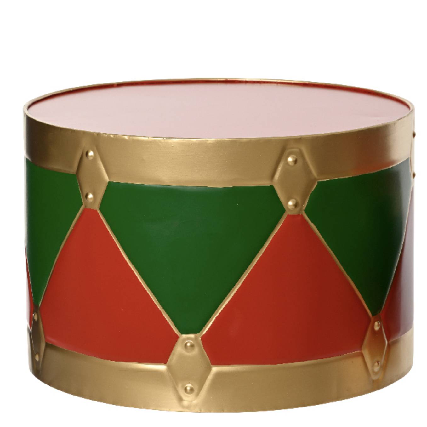 Set 2 Tamburelli in ferro natalizio 37 cm