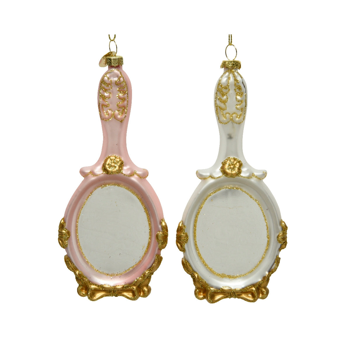 Addobbo albero specchio glitter Kaemingk