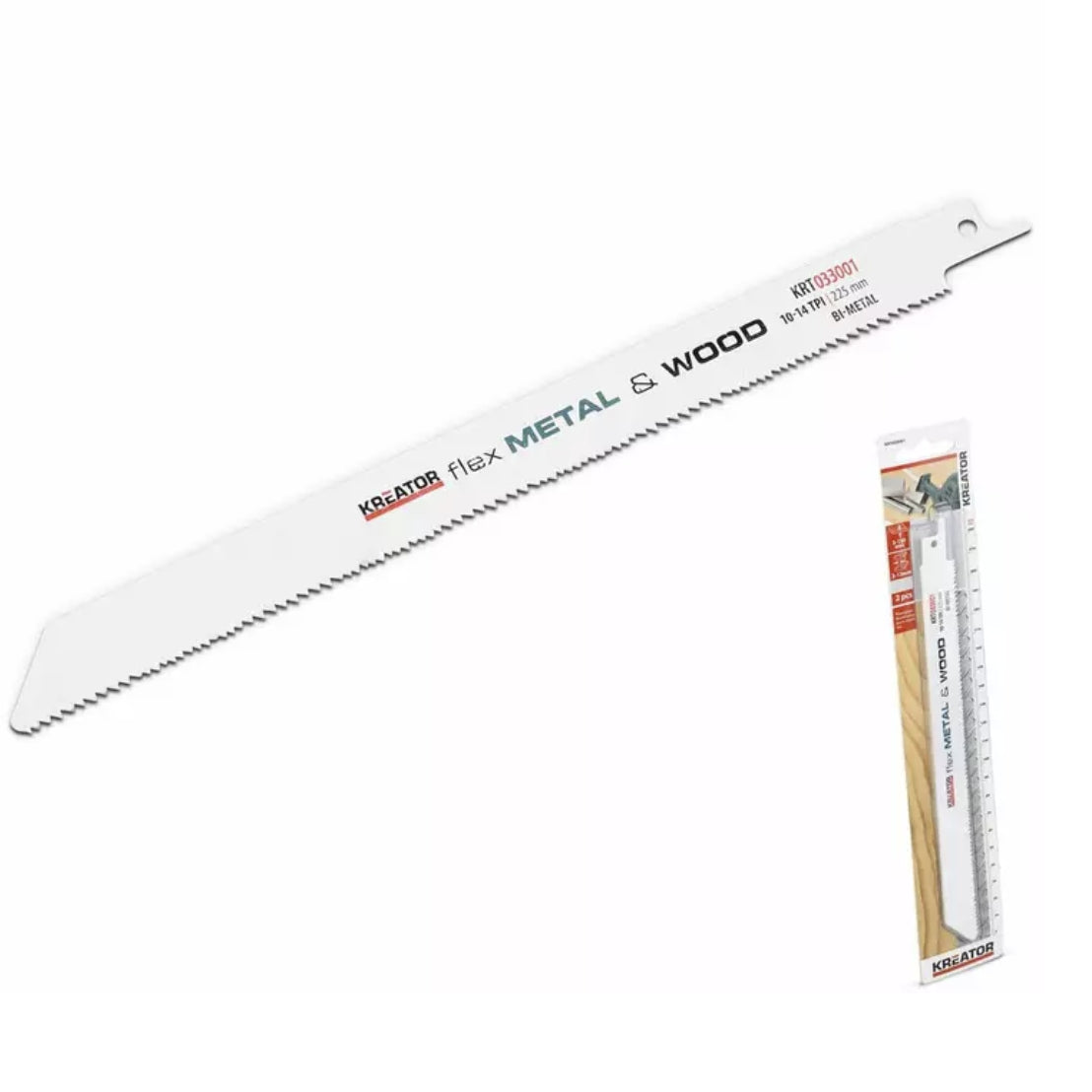 Lama per seghetto taglio legno e metallo 225mm