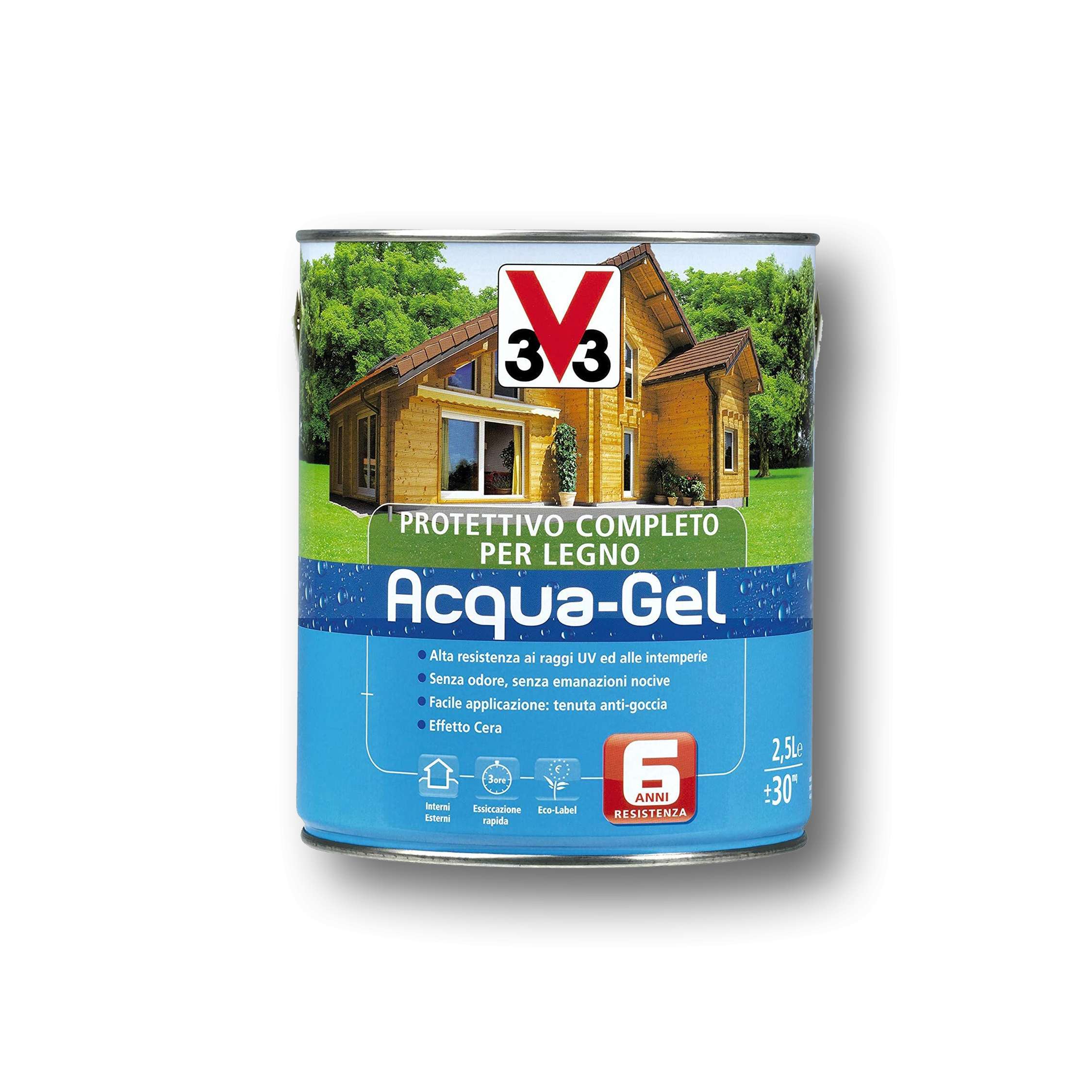 Impregnante a base acqua-gel 3 lt noce chiaro