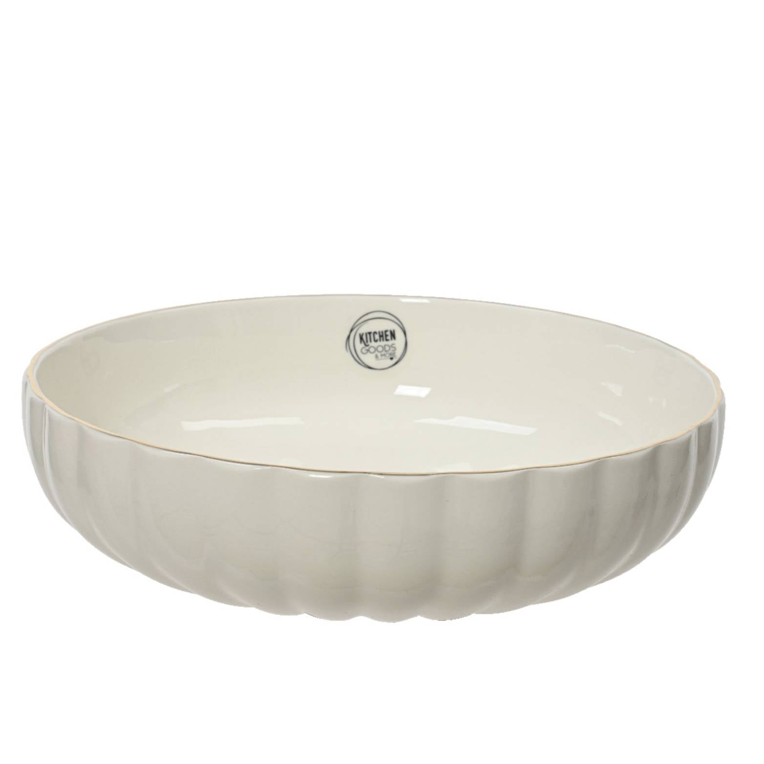 Ciotola in porcellana rotonda bianca