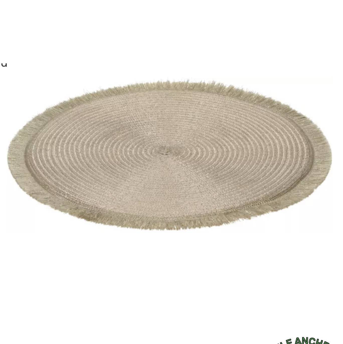 Sottopiatto intreccio beige 35 cm