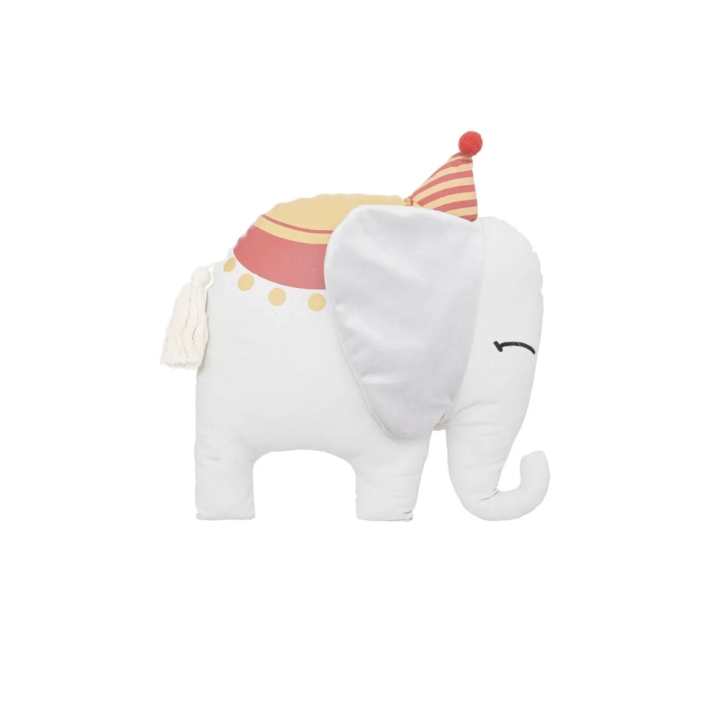 Cuscino decorativo bambino "Elefante" 38x42 cm grigio