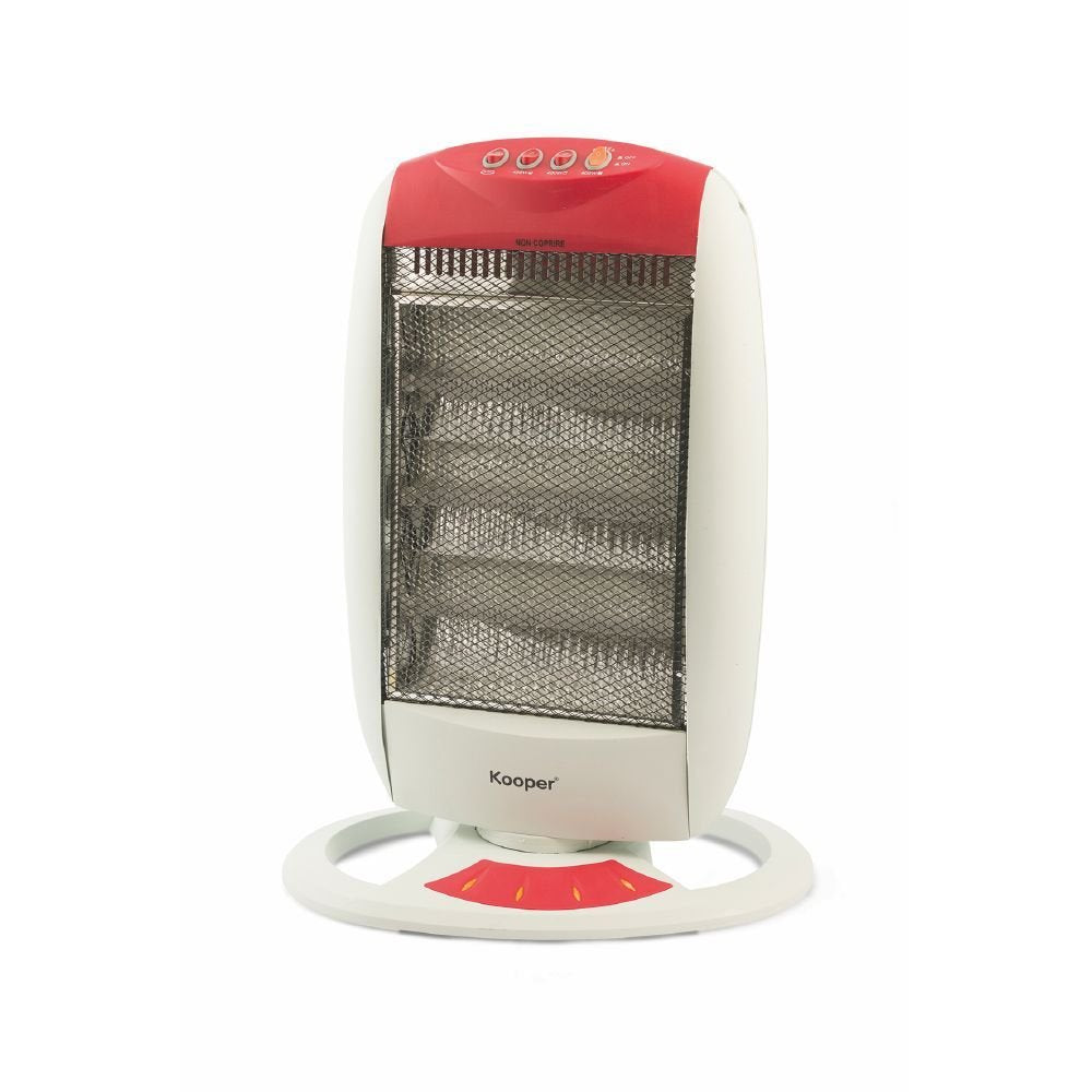 STUFA ALOGENA 1200W ROSSA 3 ELEMENTI