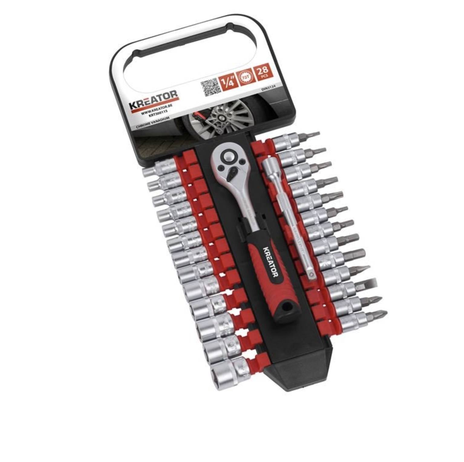 Set bussole-inserti-cricchetto 28Pz