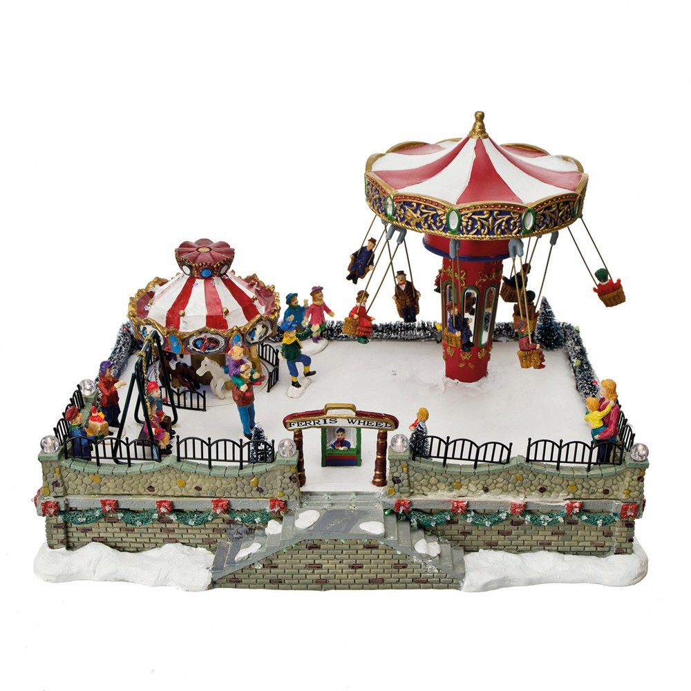 Paesaggio con giostra