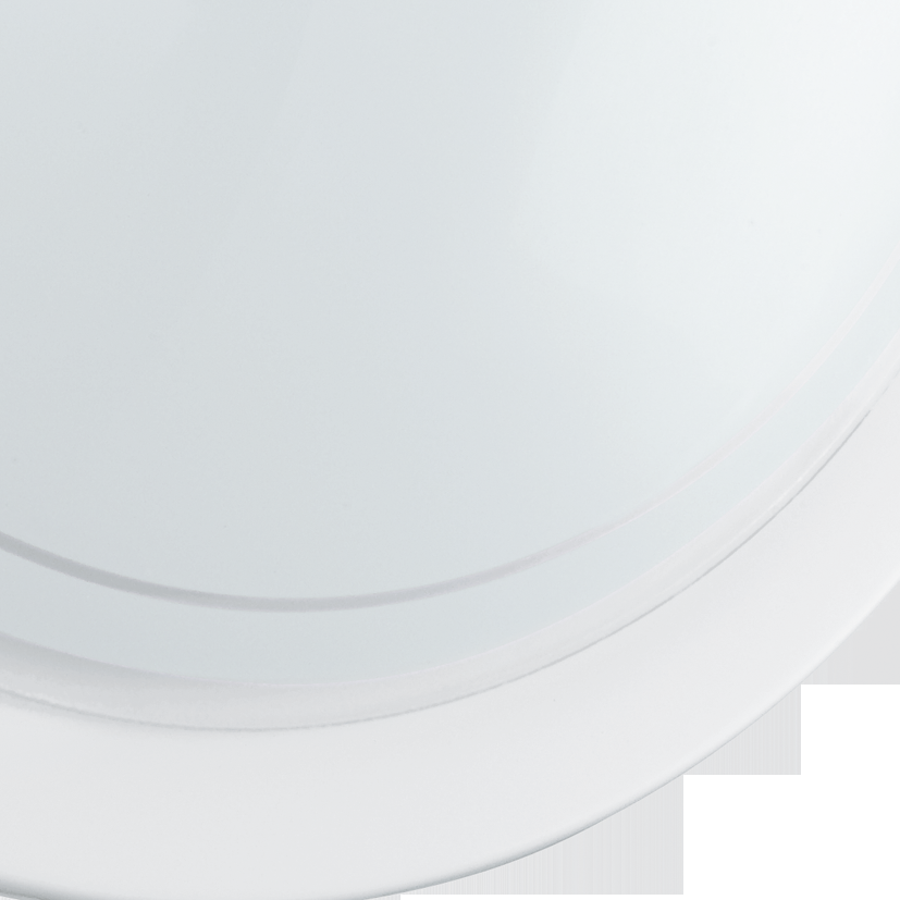 PLAFONIERA PLANET 1 CROMATA CON VETRO BIANCO SERIGRAFATO - EGLO 83155