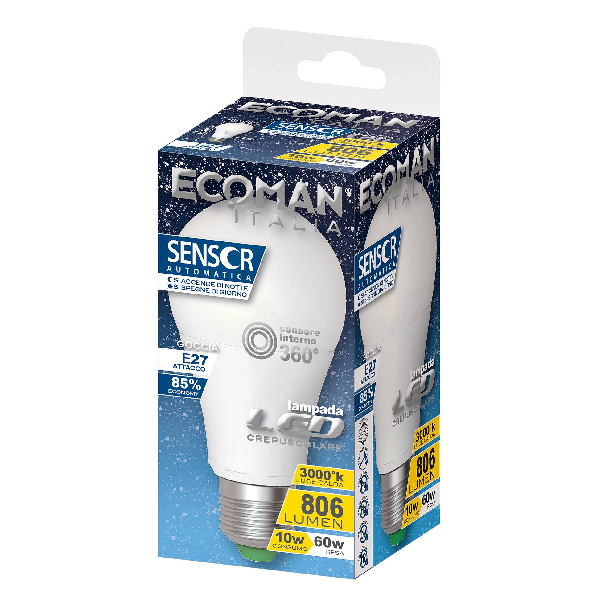 Lampadina LED crepuscolare 10W