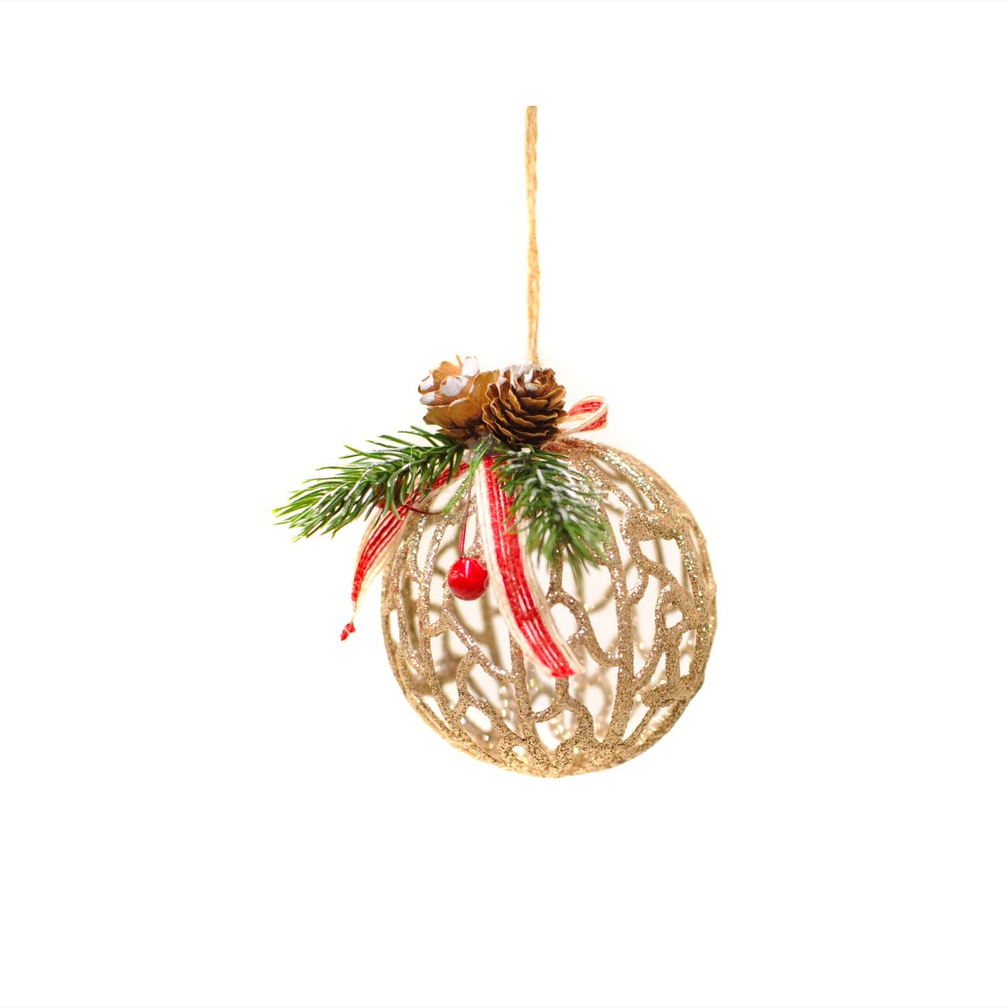 Palla di natale glitter Mercury