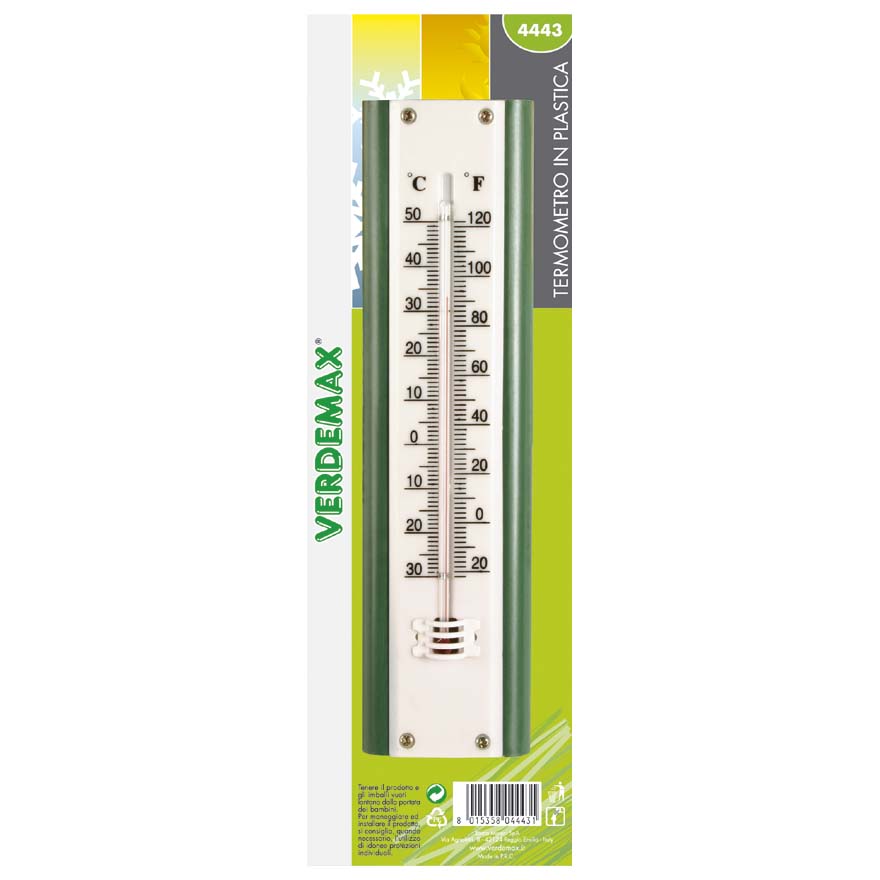 Termometro in plastica 220x58 mm