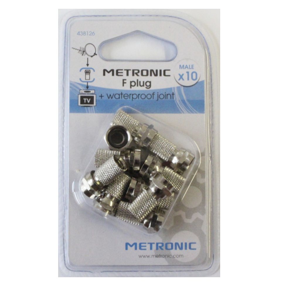 Spina TV tipo F da avvitare 10Pz