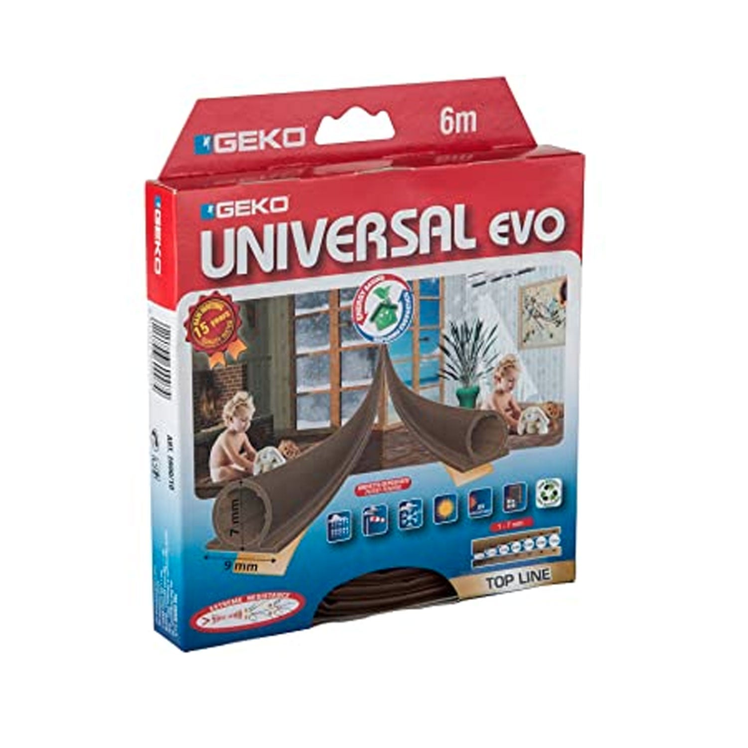 Paraspiffero adesivo termoplastico 7x9mmx 6 mt marrone