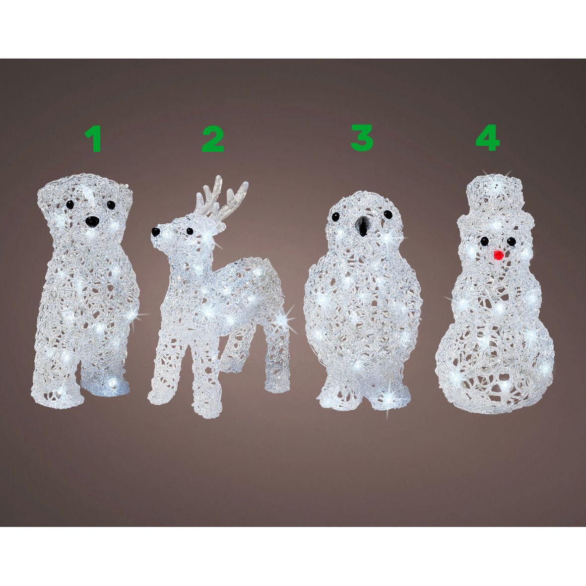 Animali luminosi assortiti luce fredda