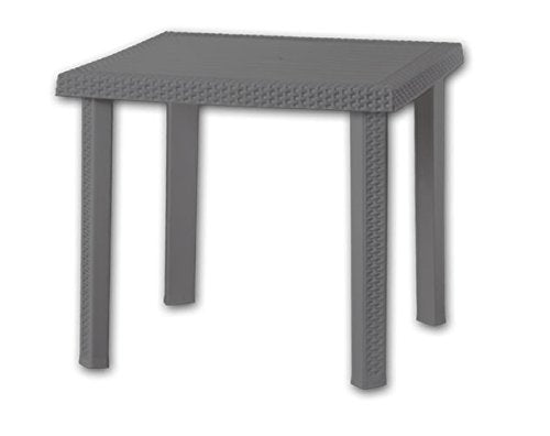 TAVOLO MODELLO FIGARO COLORE MARRONE 80X80X72 CM - DIMAPLAST PAS099MA