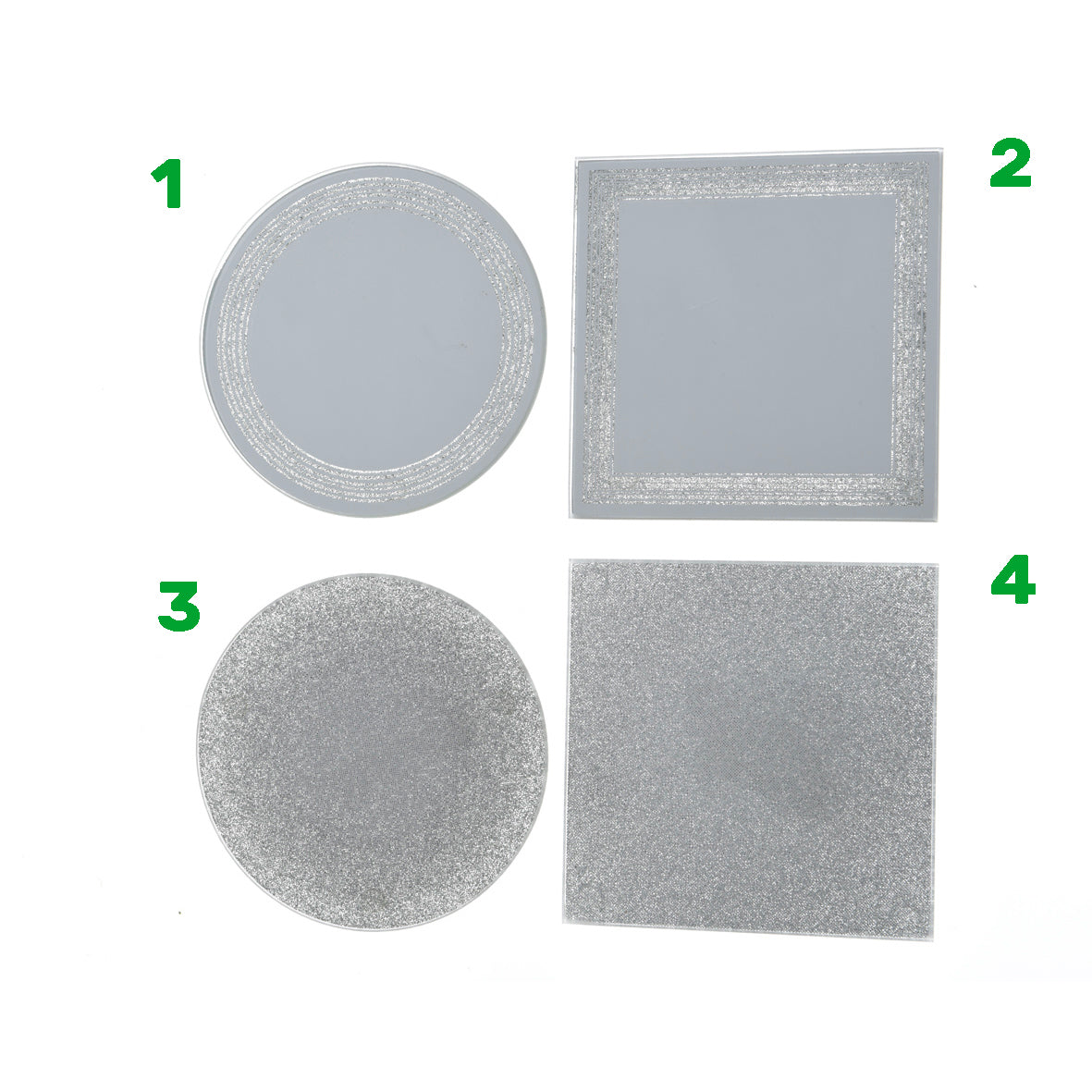 Piattino natalizio effetto specchio