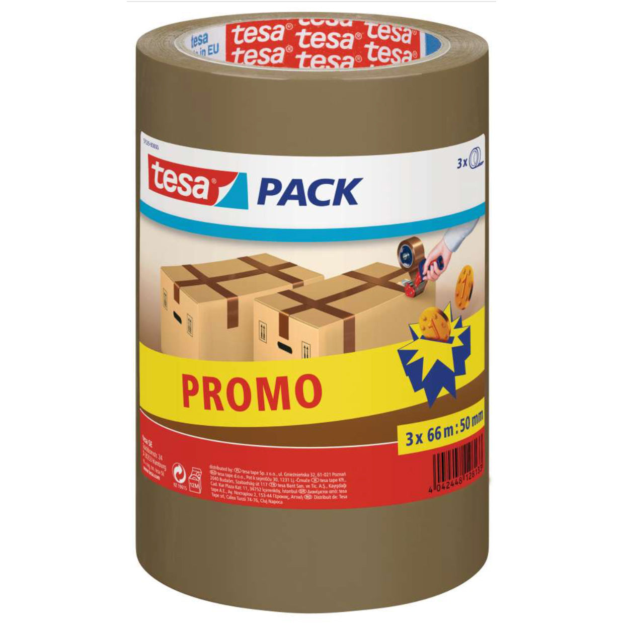 Nastro imballo avana 50mm x 66 m 3Pz