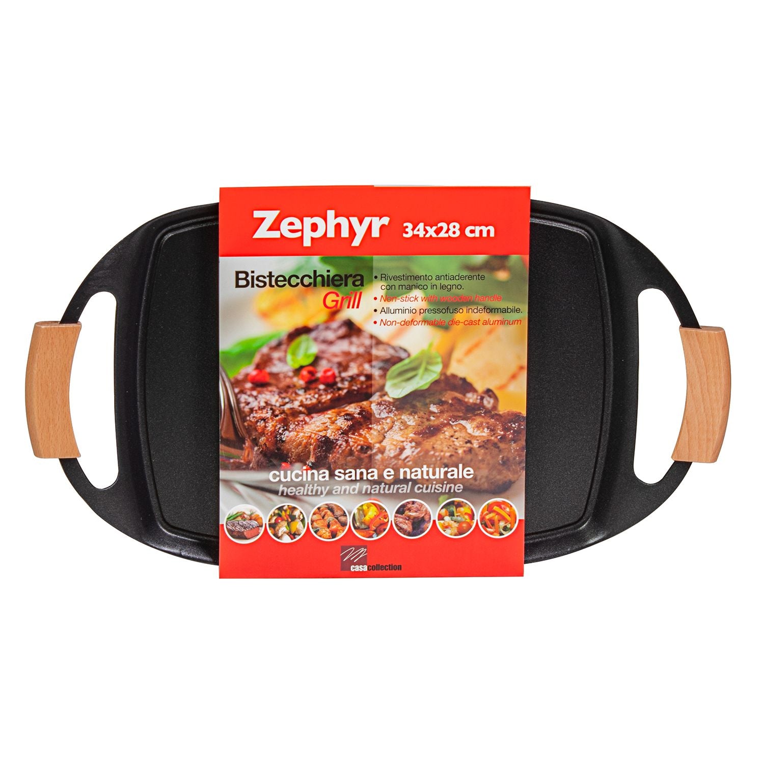 Bistecchiera ovale 47 x 28 cm