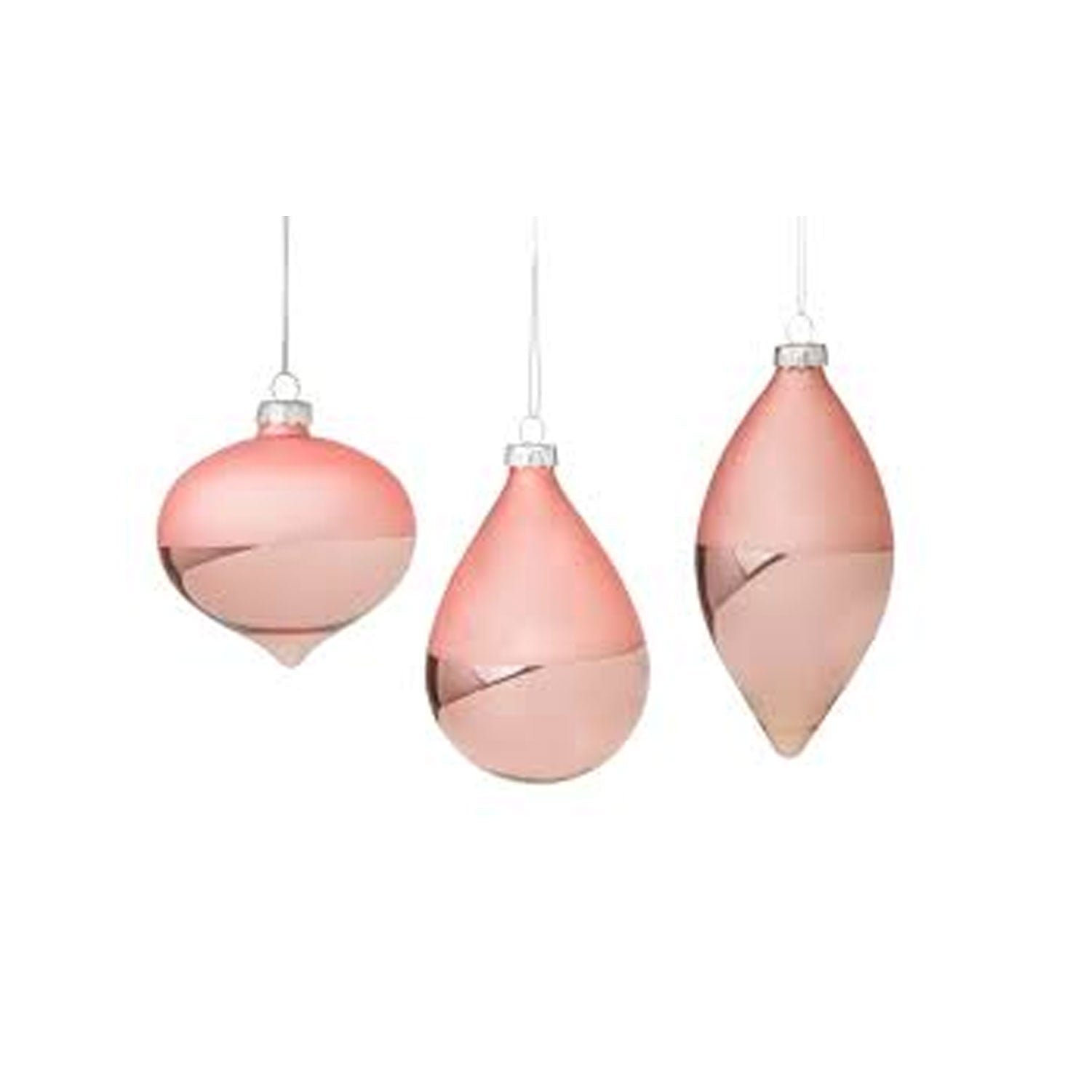 Pendaglio vetro charmant rosa 3 assortimenti