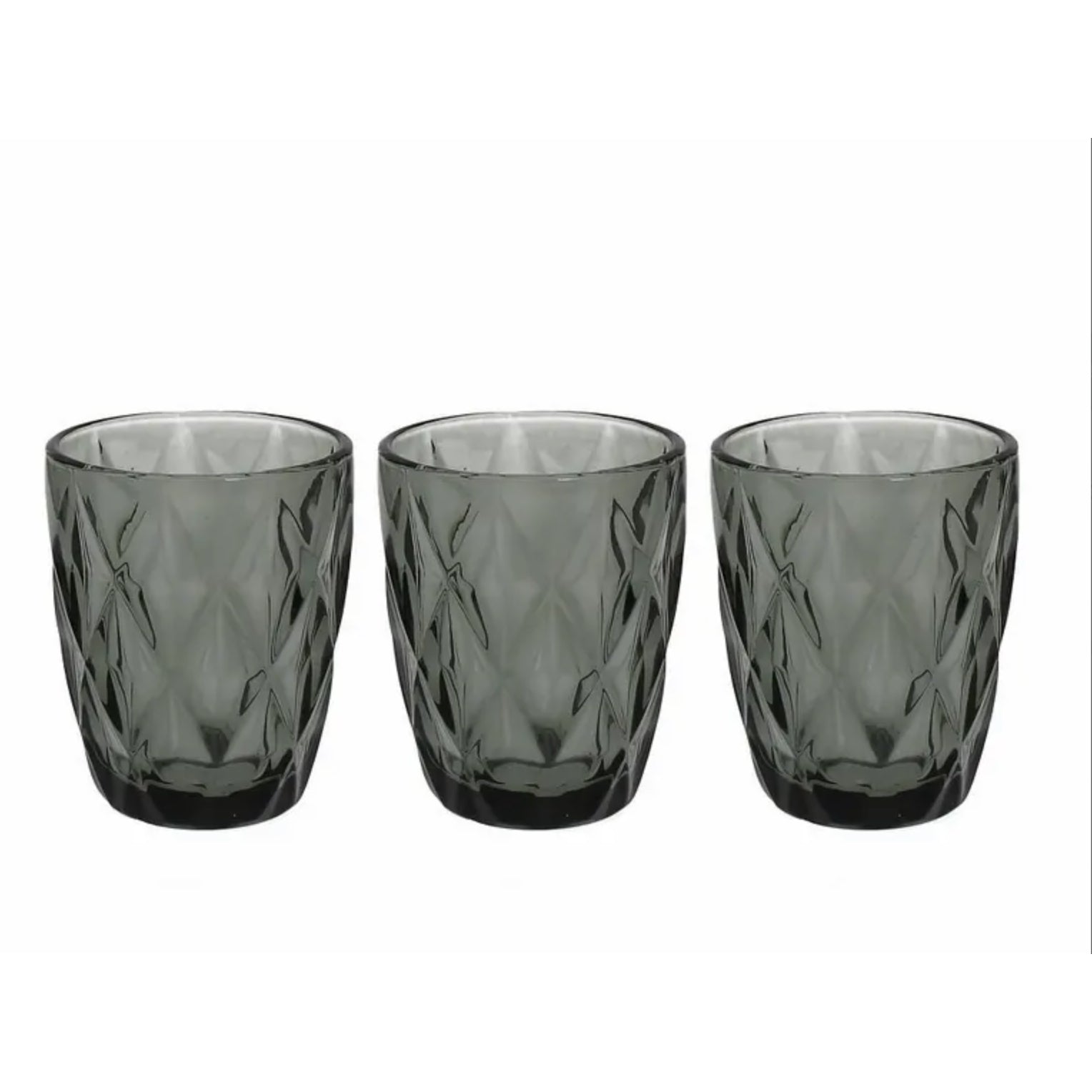 Set 3 bicchieri grigio 270cc Tognana