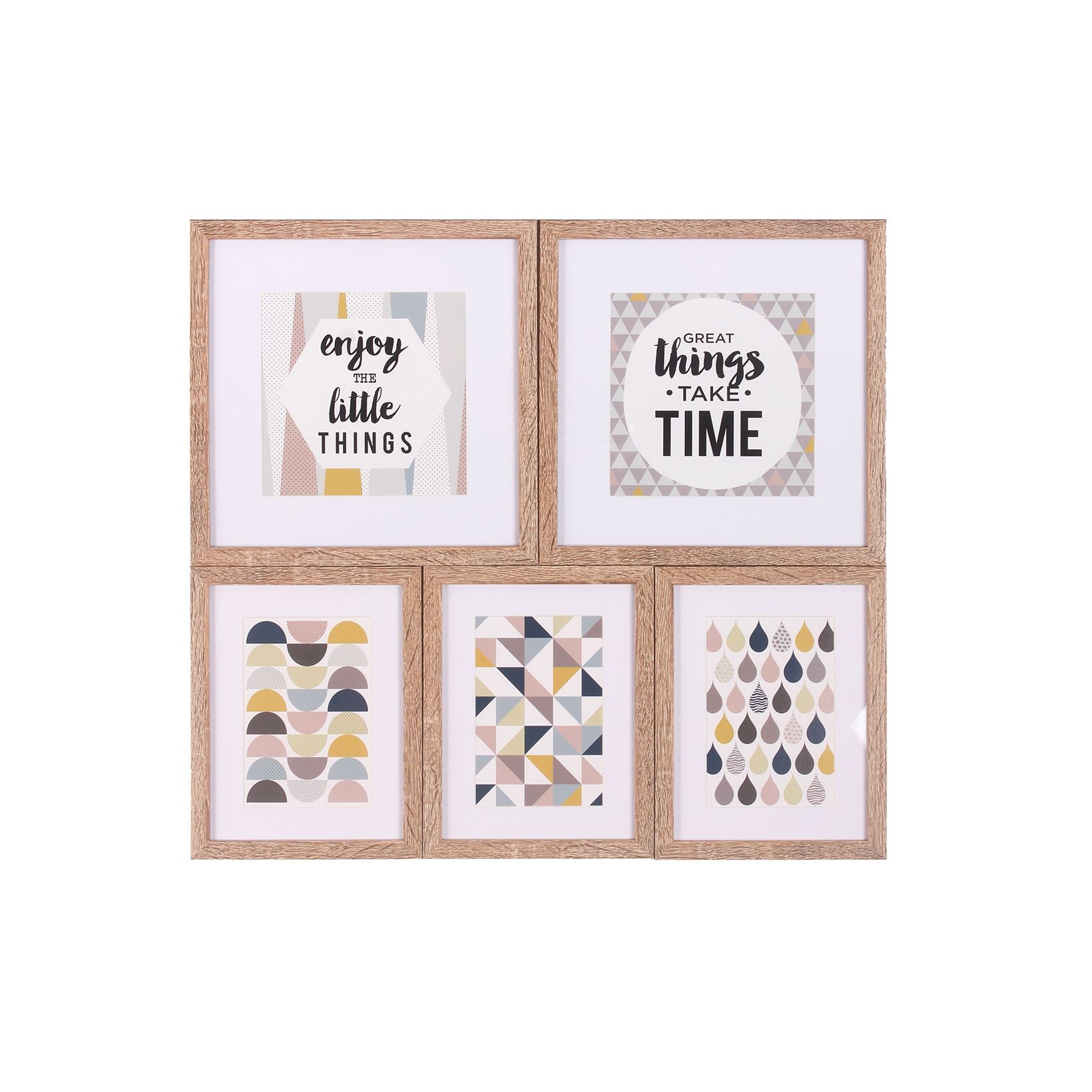 Portafoto a 5 sezioni Natural