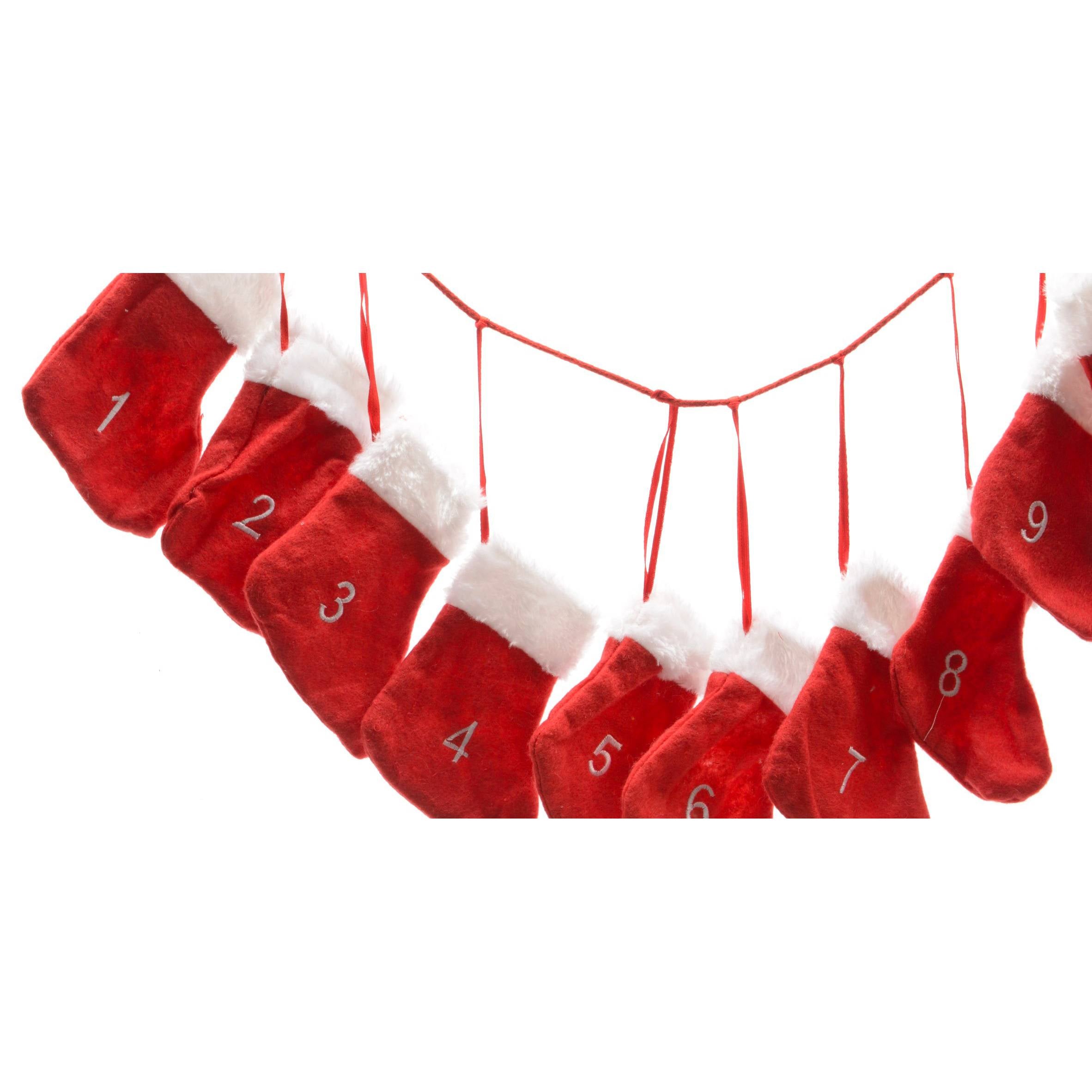 Calendario dell'avvento calze