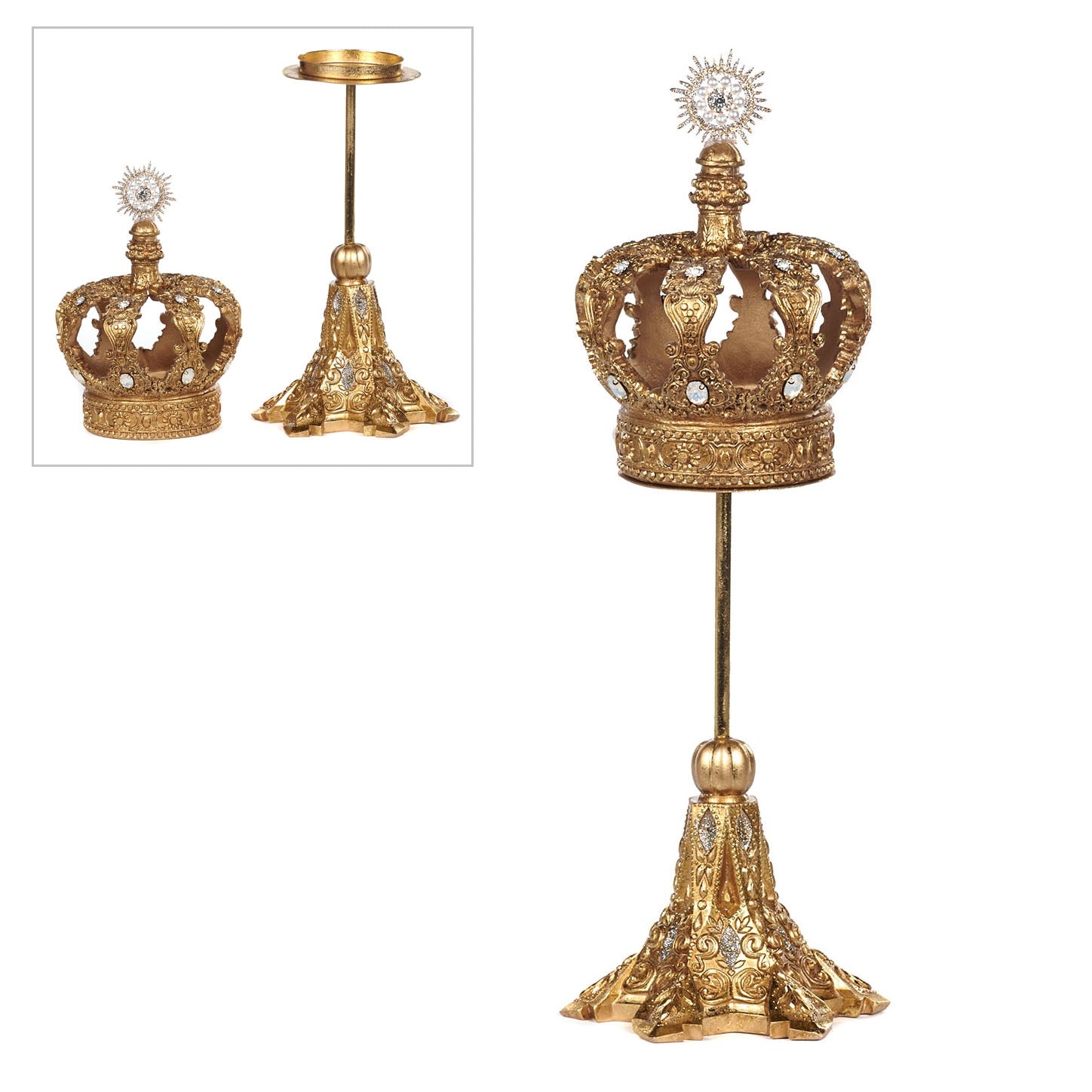 PORTA CANDELA CORONA ORA GOODWILL