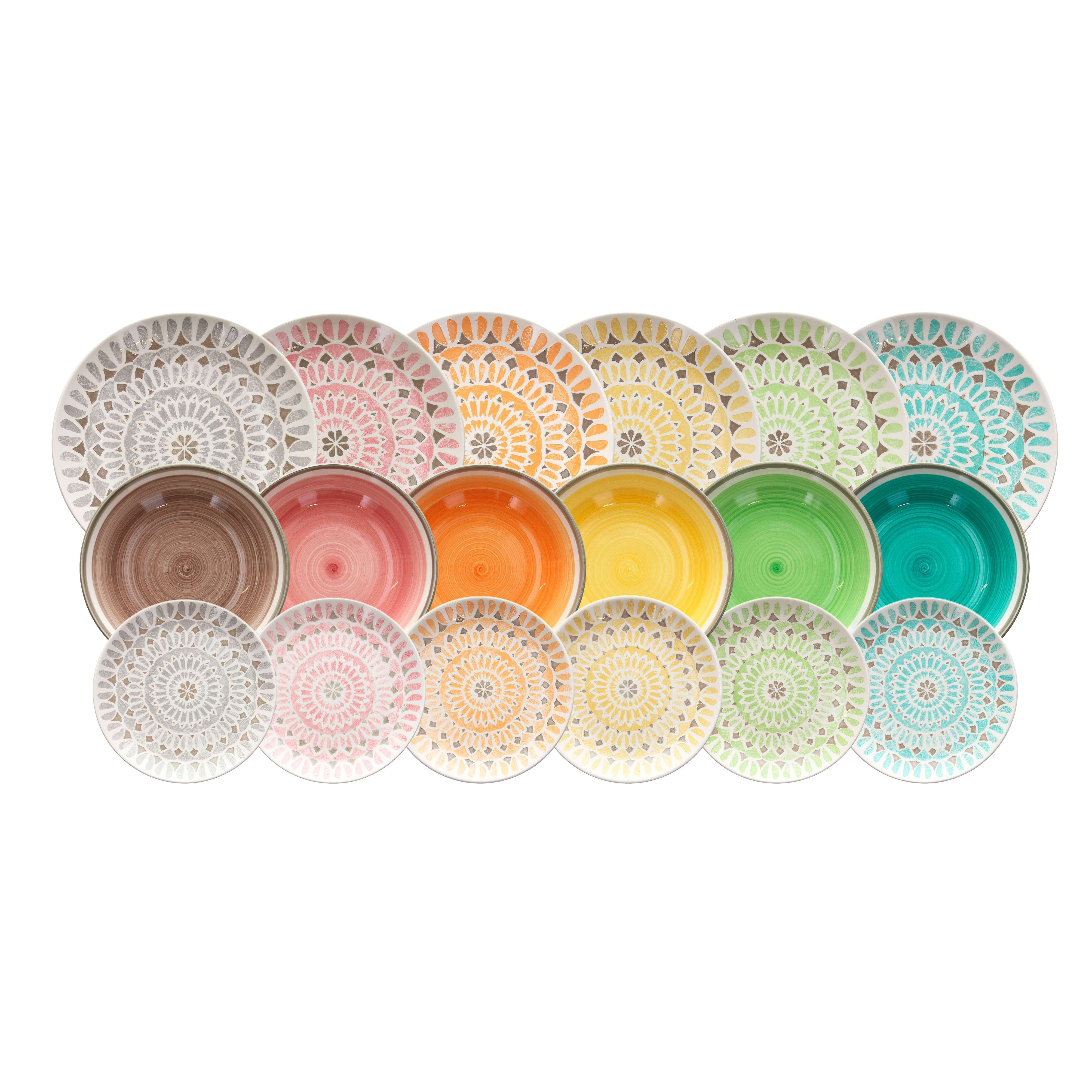 Kit piatti 18 Pz Louise Cape Town Tognana