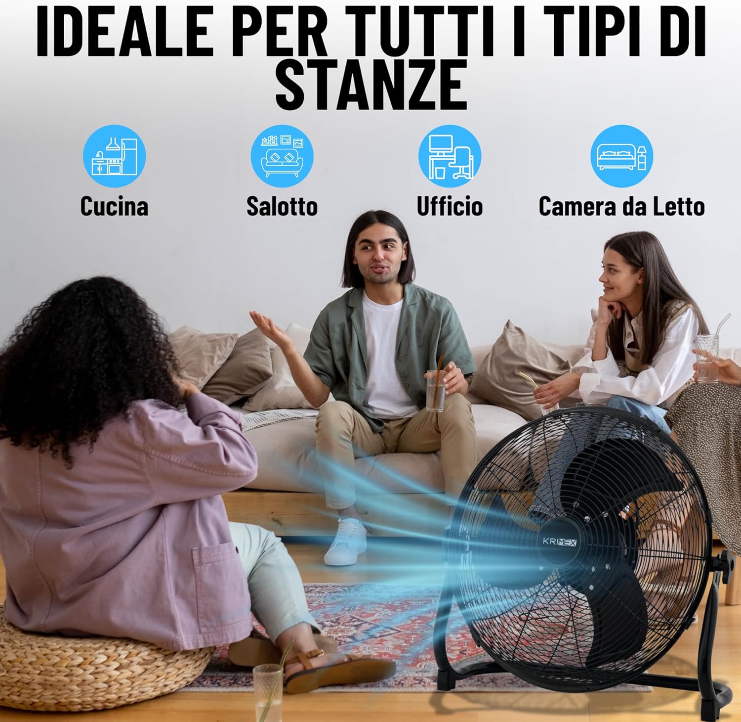 Ventilatore da terra industriale Krimex 12