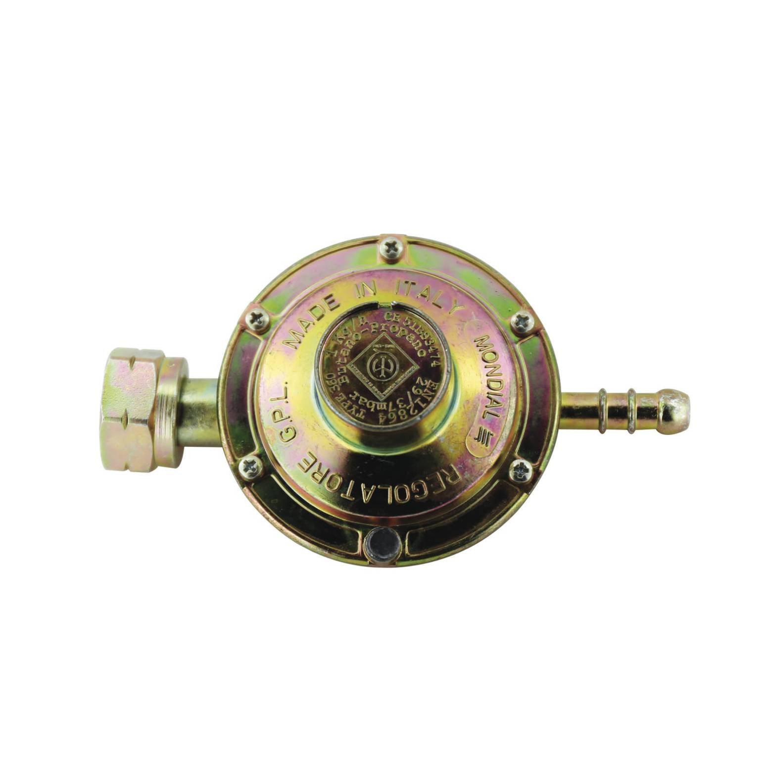 Regolatore gas orizzontale a taratura fissa