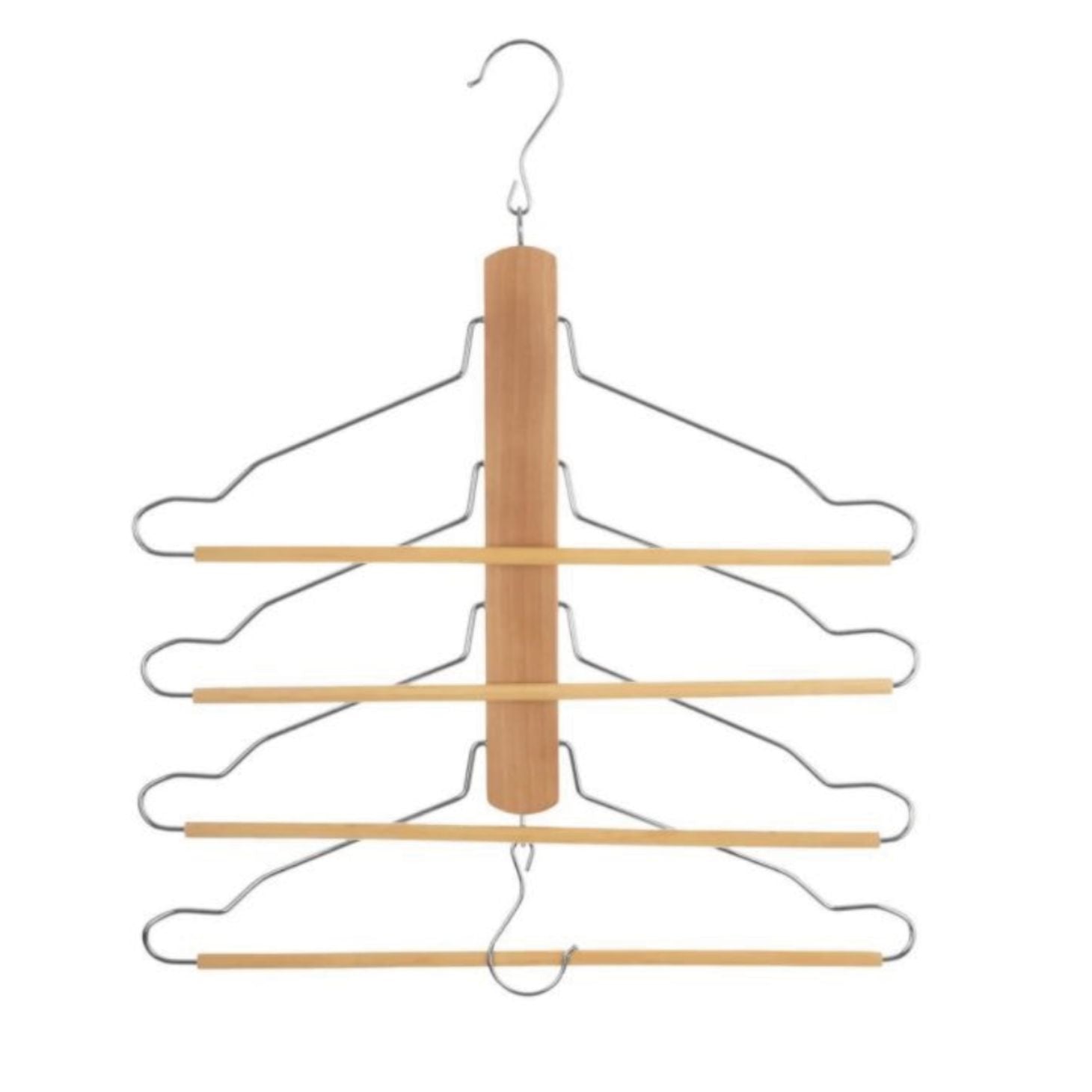 Appendiabiti Universale in Plastica, Legno e Metallo ‚Äì 41,5 cm