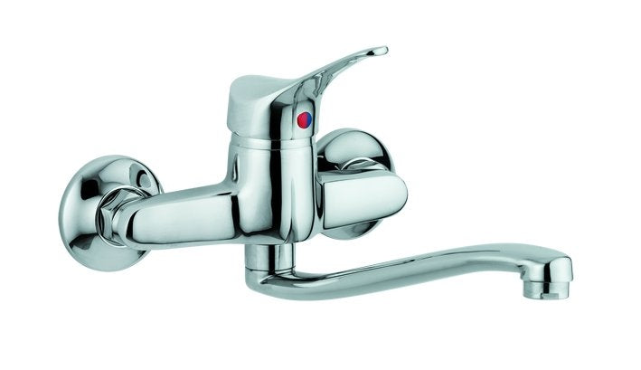 MISCELATORE LAVELLO A PARETE CROMATO