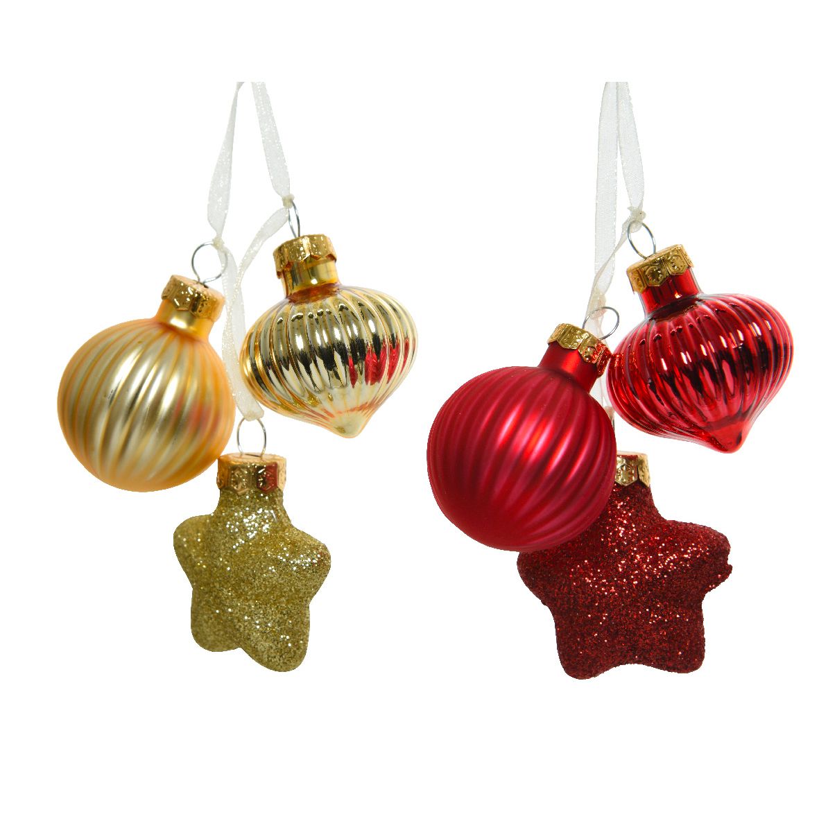 Addobbo albero Kaeming rosso/oro