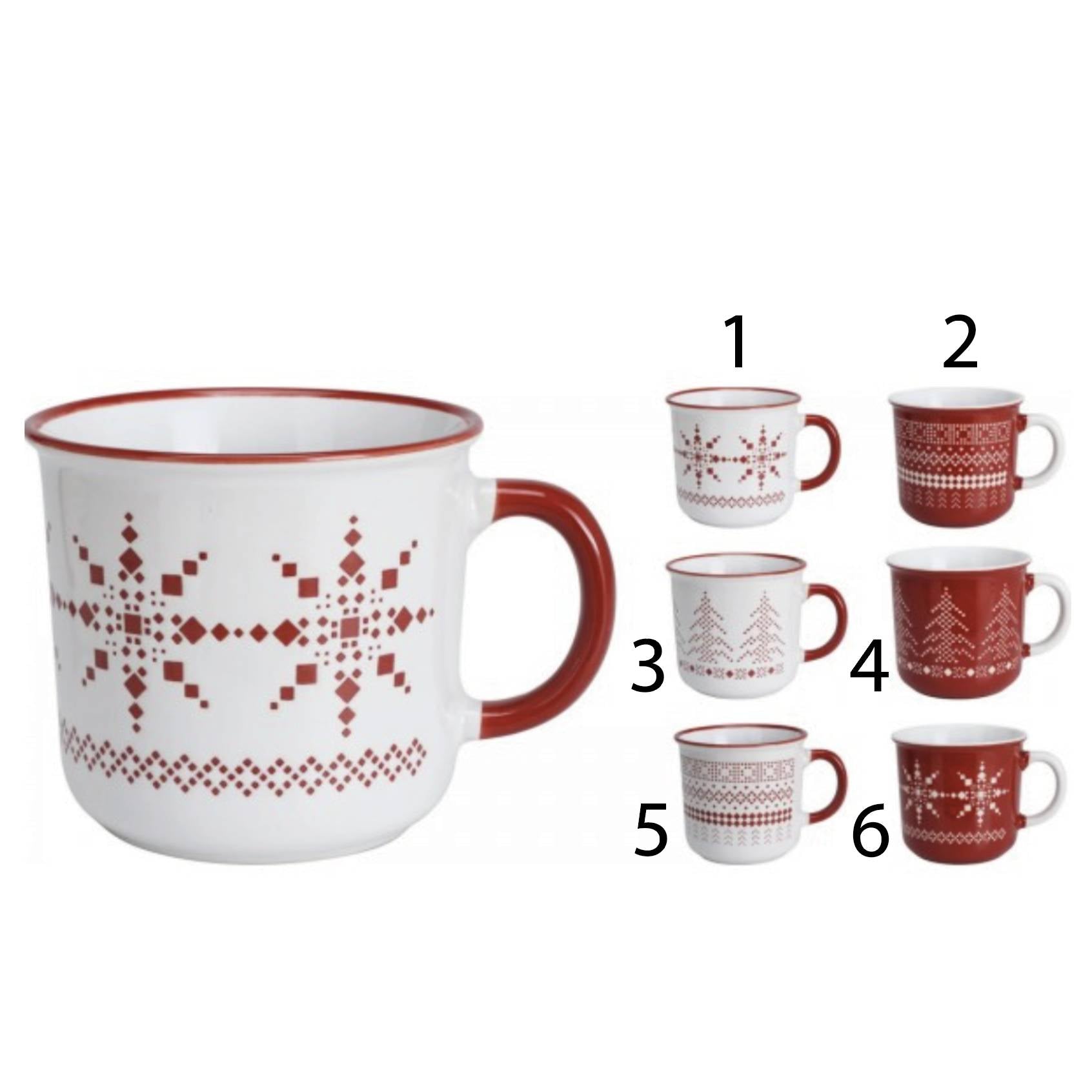 Mug in porcellana natalizia 450 ml