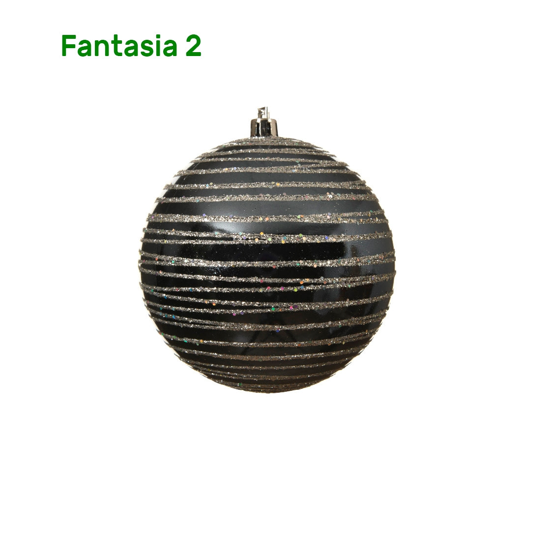 Palline di natale con decori glitter Kaemingk 3