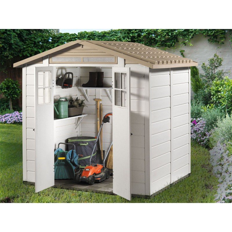 CASETTA DA ESTERNO CON 2 PORTE 200x160x217 CM 5