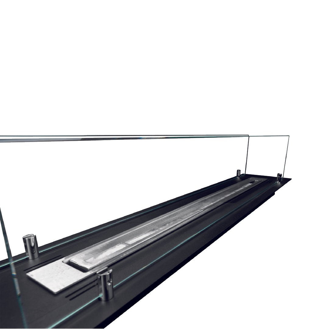 uciatore per camino a bioetanolo biocamino in acciaio con vetri da 100 cm 5