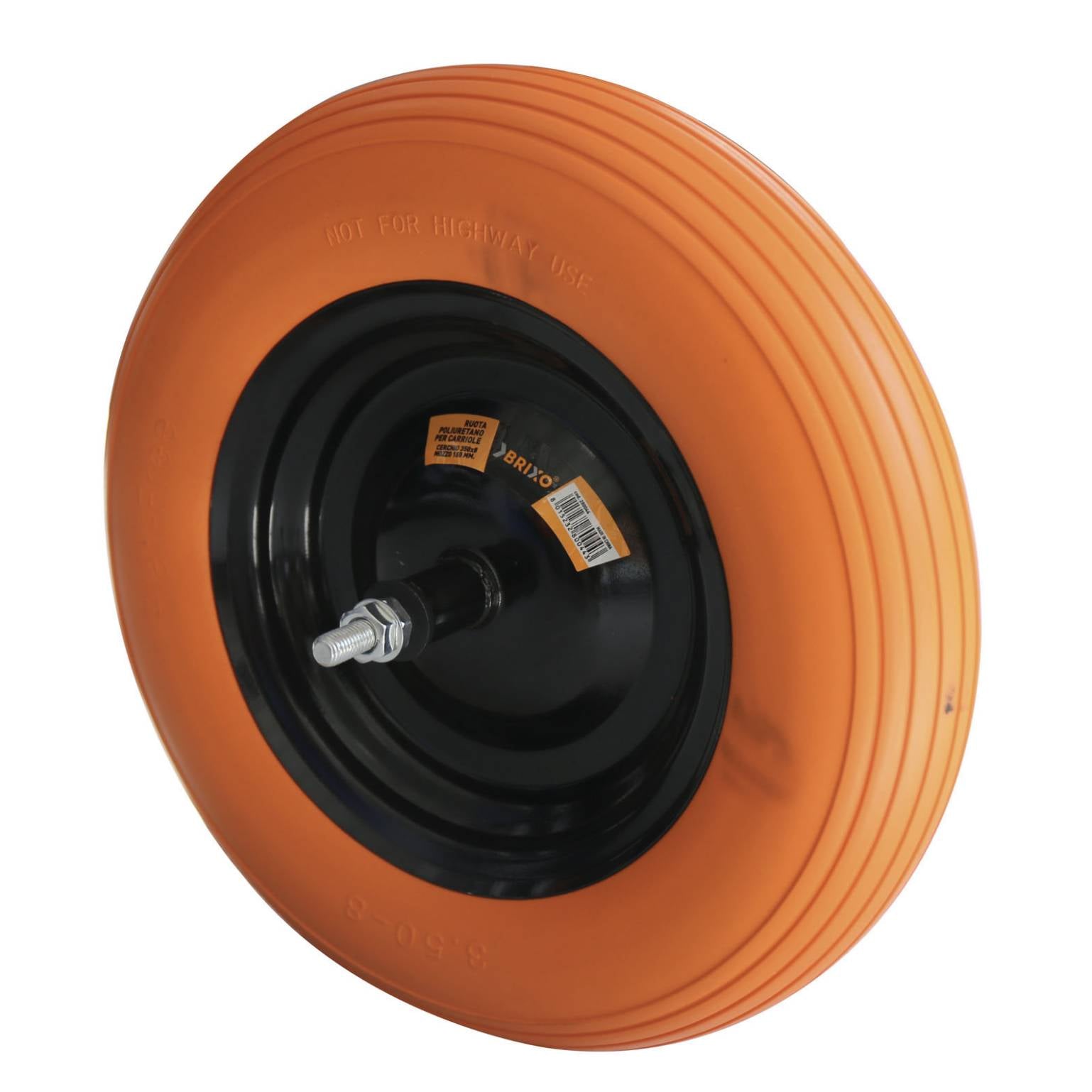 Ruote in poliuretano 350x8 per carriole