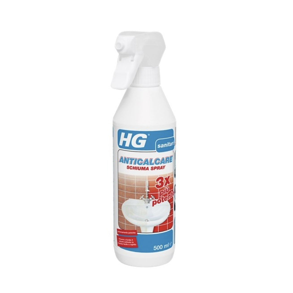 HG Anticalcare Spray con Schiuma 3X 500 ml
