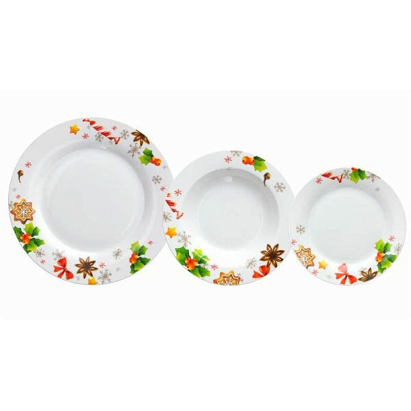 Set piatti 18 pezzi Navidad