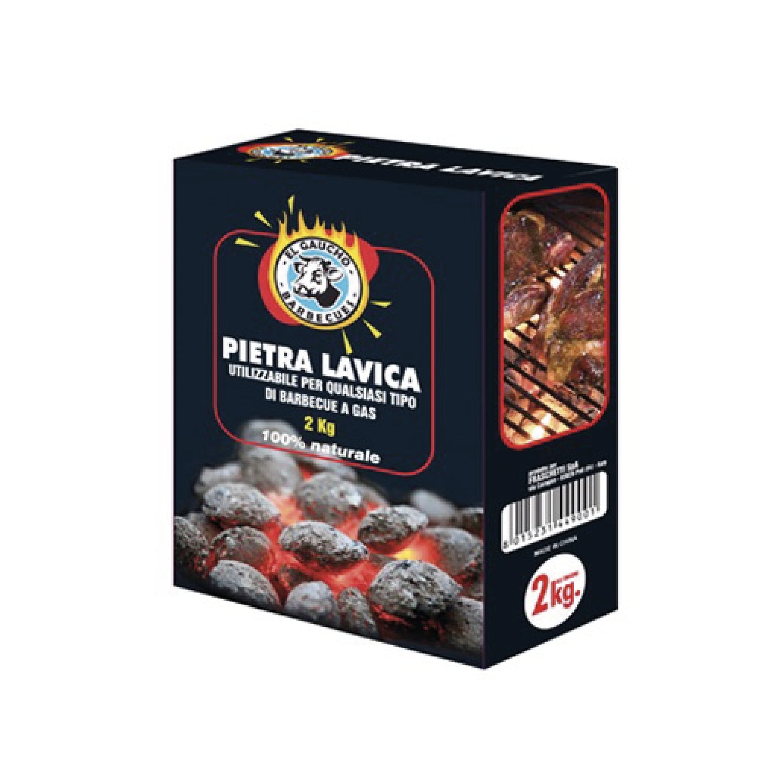 Pietra lavica per barbecue 2Kg