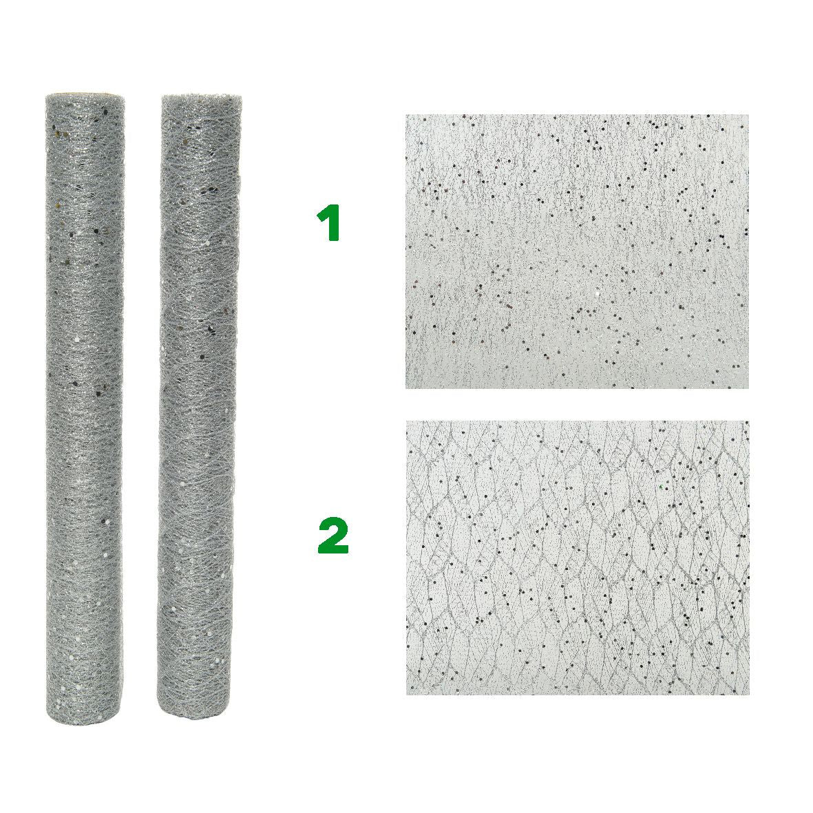 Carta regalo glitter argento