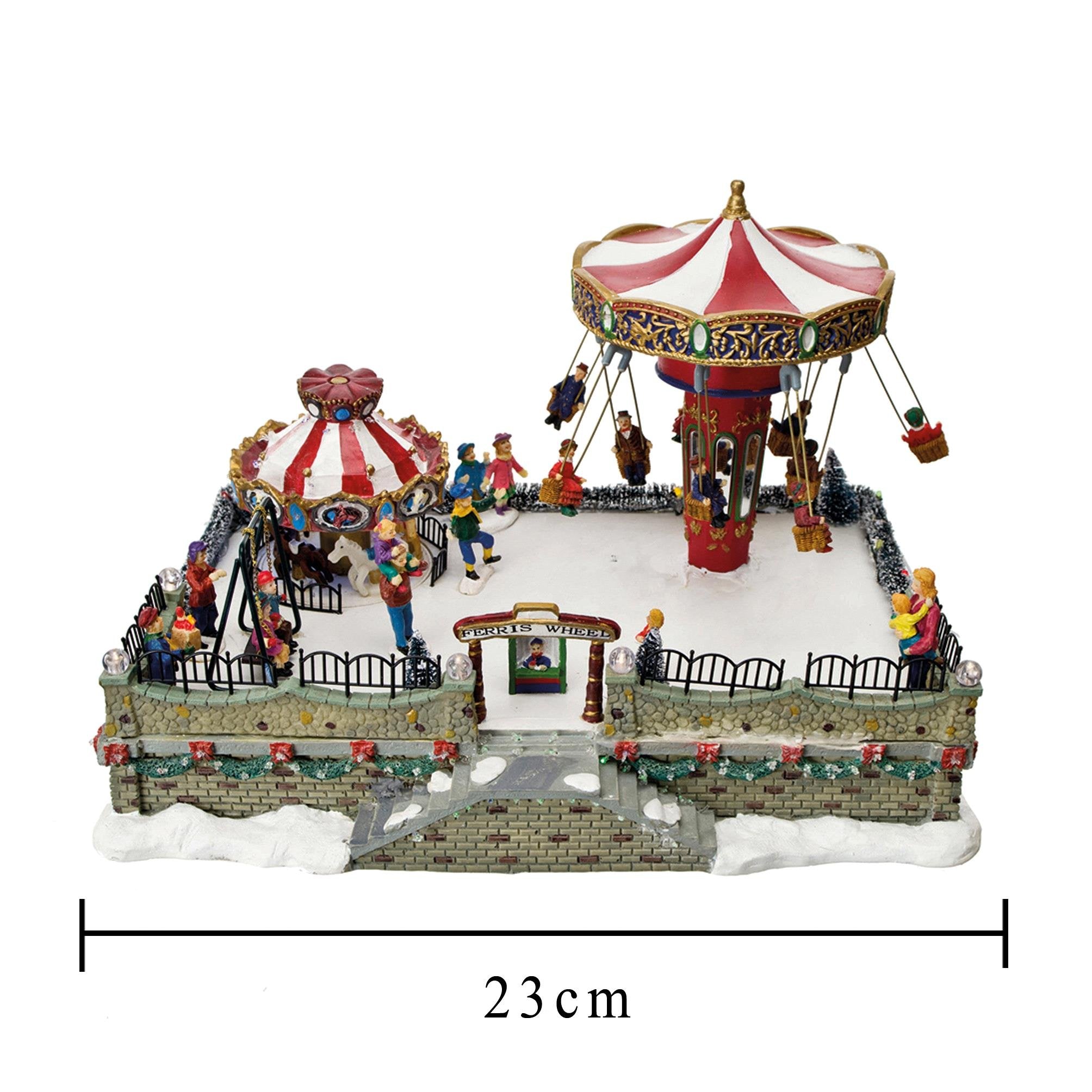 Paesaggio con giostra