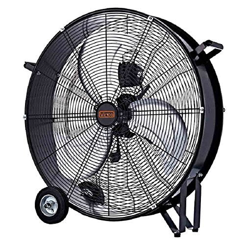 VENTILATORE INDUSTRIALE PALE 60 CM 140W IN ACCIAIO NERO